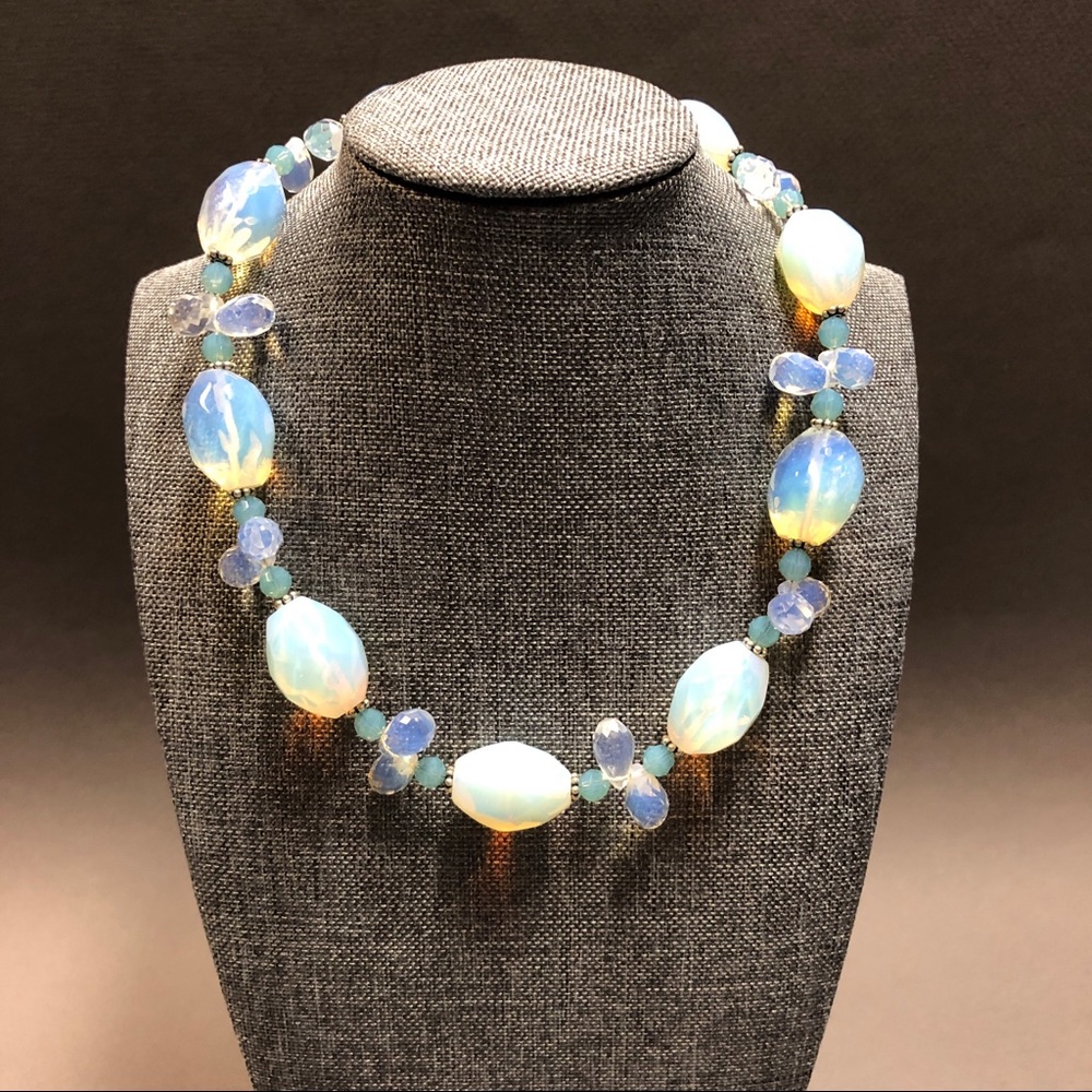 Handmade bead necklace.